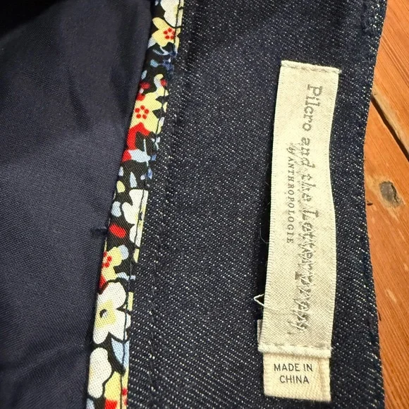 Pilcro & Letterpress by Anthropologie Women's Flare Blue Jeans Size 27 - Picture 6 of 7